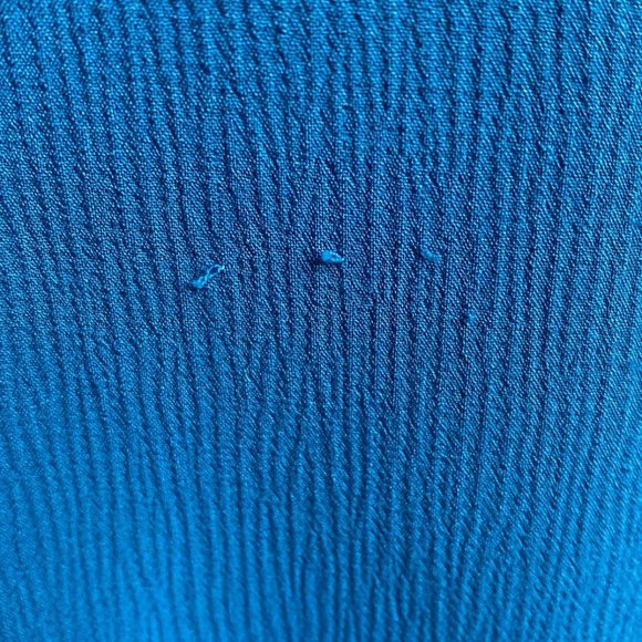 Ann Taylor Womens Sheath Dress with Crossover Skirt Blue Size 8 Office Career - Picture 4 of 8